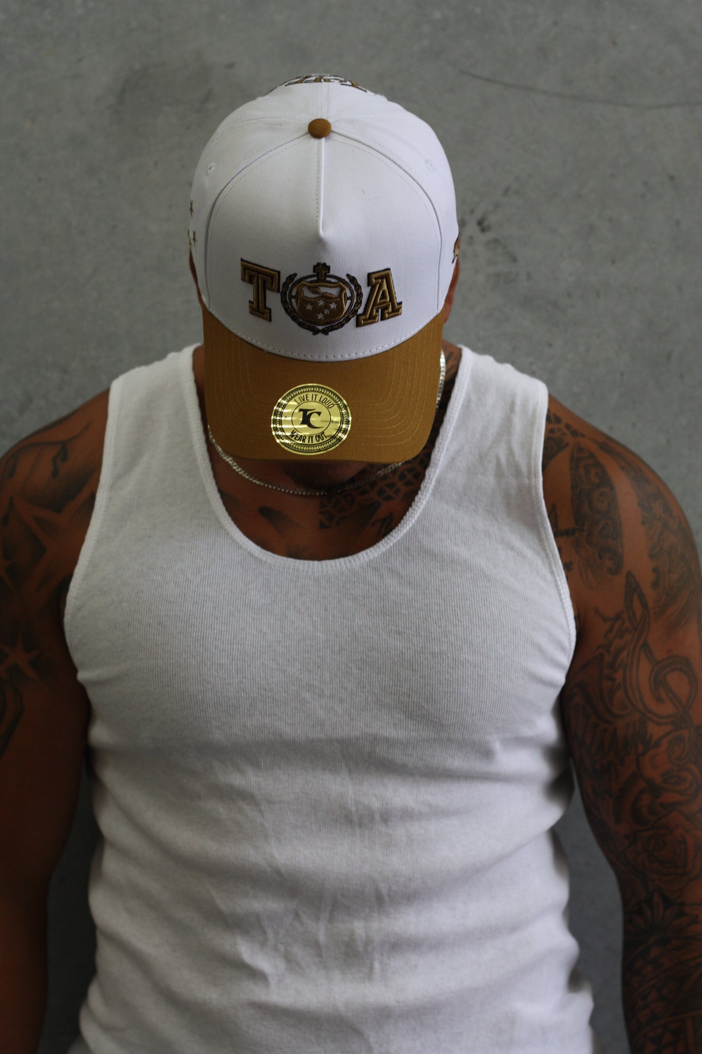 Tuff Coconut Toa Samoa Baseball Cap ( New ) Gold & White