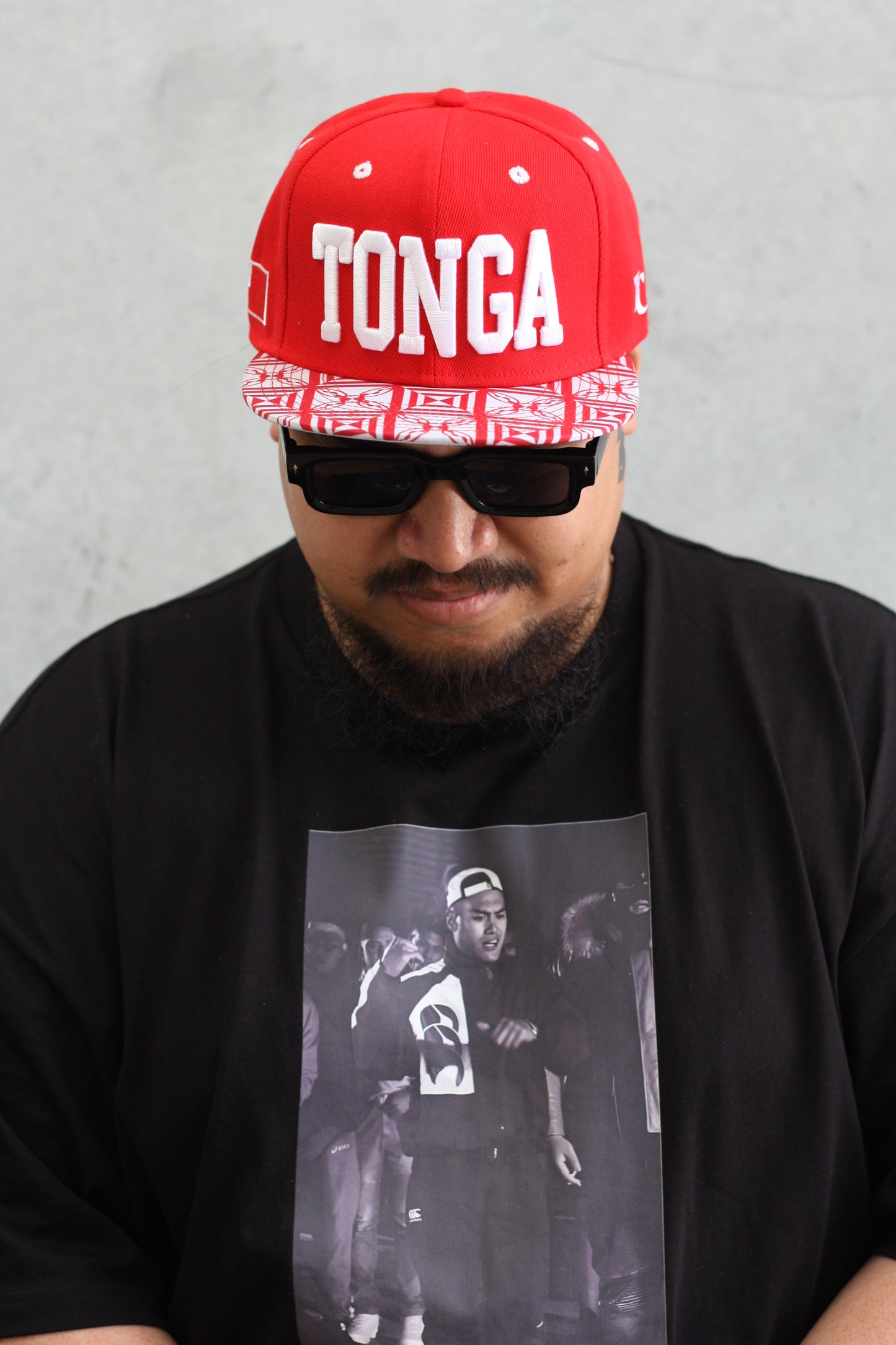 Tuff Coconut "Tonga" Snapback  Red and White