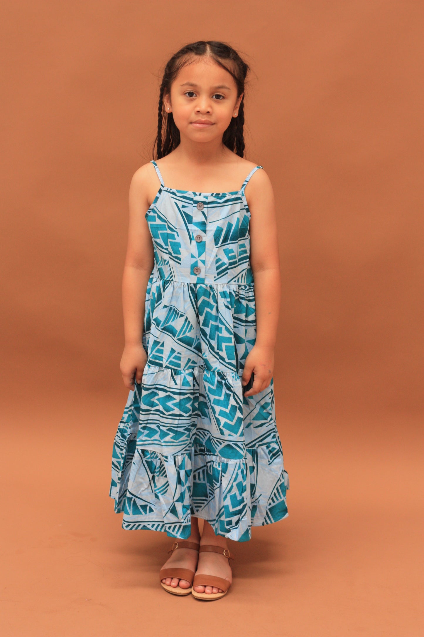 Kalavata Girl's Teal Dress