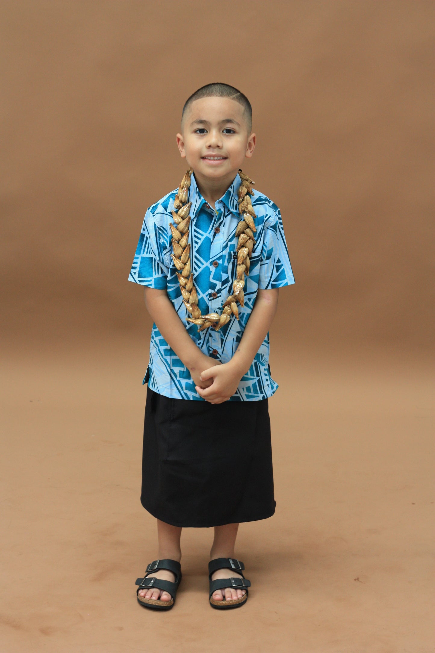 Kalavata Boy's Teal Shirt