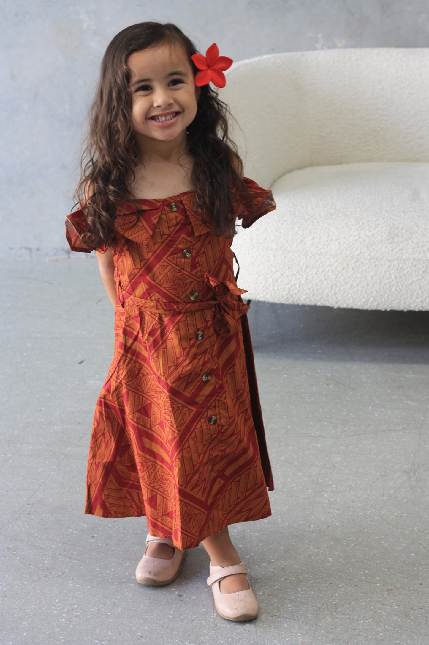 Kalavata Merai Girl's Dress (Brown)